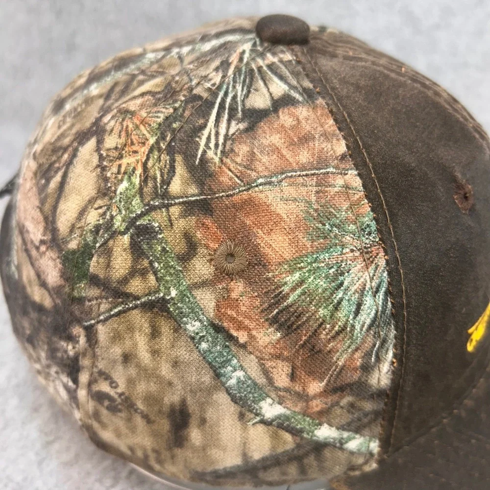 Chevrolet Fayetteville Mens Brown OC Hat Mossy Oak Camo Waxed Look OSFM